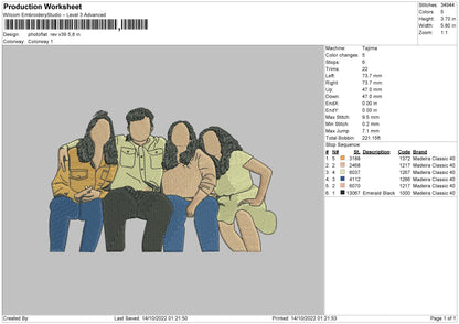 Photoflat V39 Embroidery File 6 sizes
