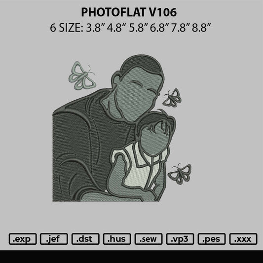Photoflat V106 Embroidery File 6 sizes