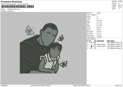 Photoflat V106 Embroidery File 6 sizes