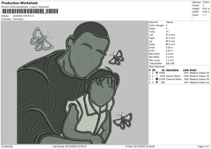 Photoflat V106 Embroidery File 6 sizes