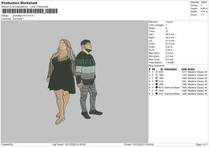 Photoflat V107 Embroidery File 6 sizes