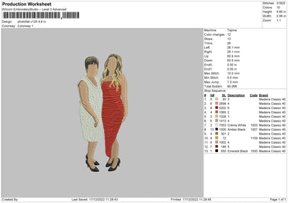Photoflat V125 Embroidery File 6 sizes