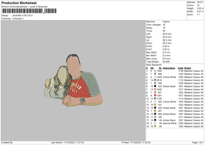 Photoflat V126 Embroidery File 6 sizes