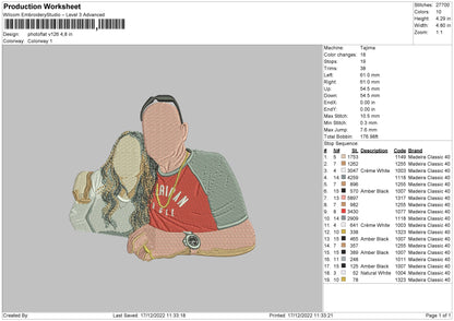 Photoflat V126 Embroidery File 6 sizes