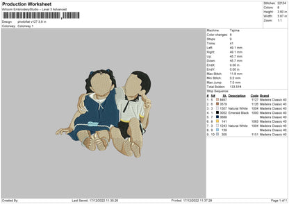 Photoflat V127 Embroidery File 6 sizes