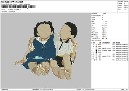 Photoflat V127 Embroidery File 6 sizes