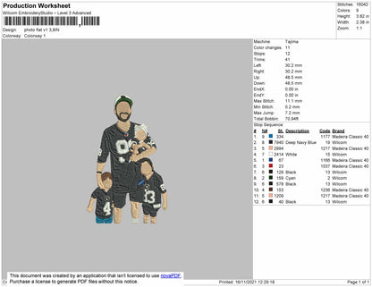 Photo Flat V1 Embroidery File 4 size