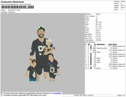 Photo Flat V1 Embroidery File 4 size