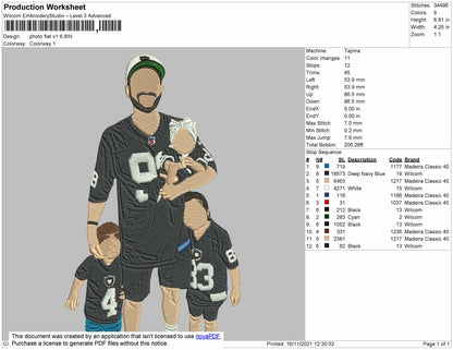 Photo Flat V1 Embroidery File 4 size