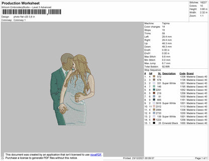 Photo Flat V20 Embroidery File 4 size