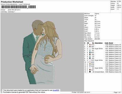 Photo Flat V20 Embroidery File 4 size