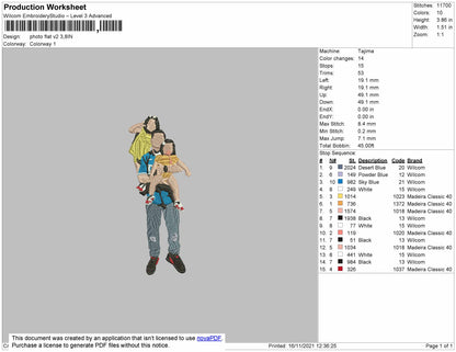 Photo Flat V2 Embroidery File 4 Size