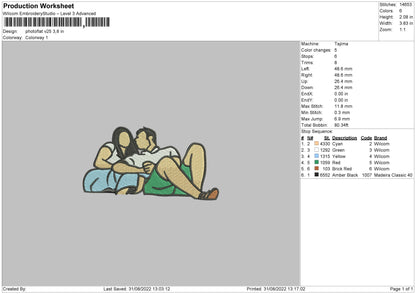 Photoflat V25 Embroidery File 5 sizes