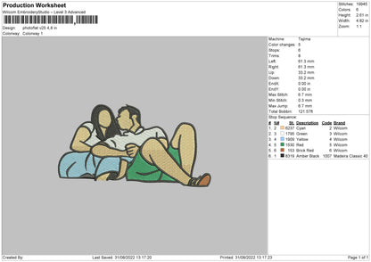 Photoflat V25 Embroidery File 5 sizes