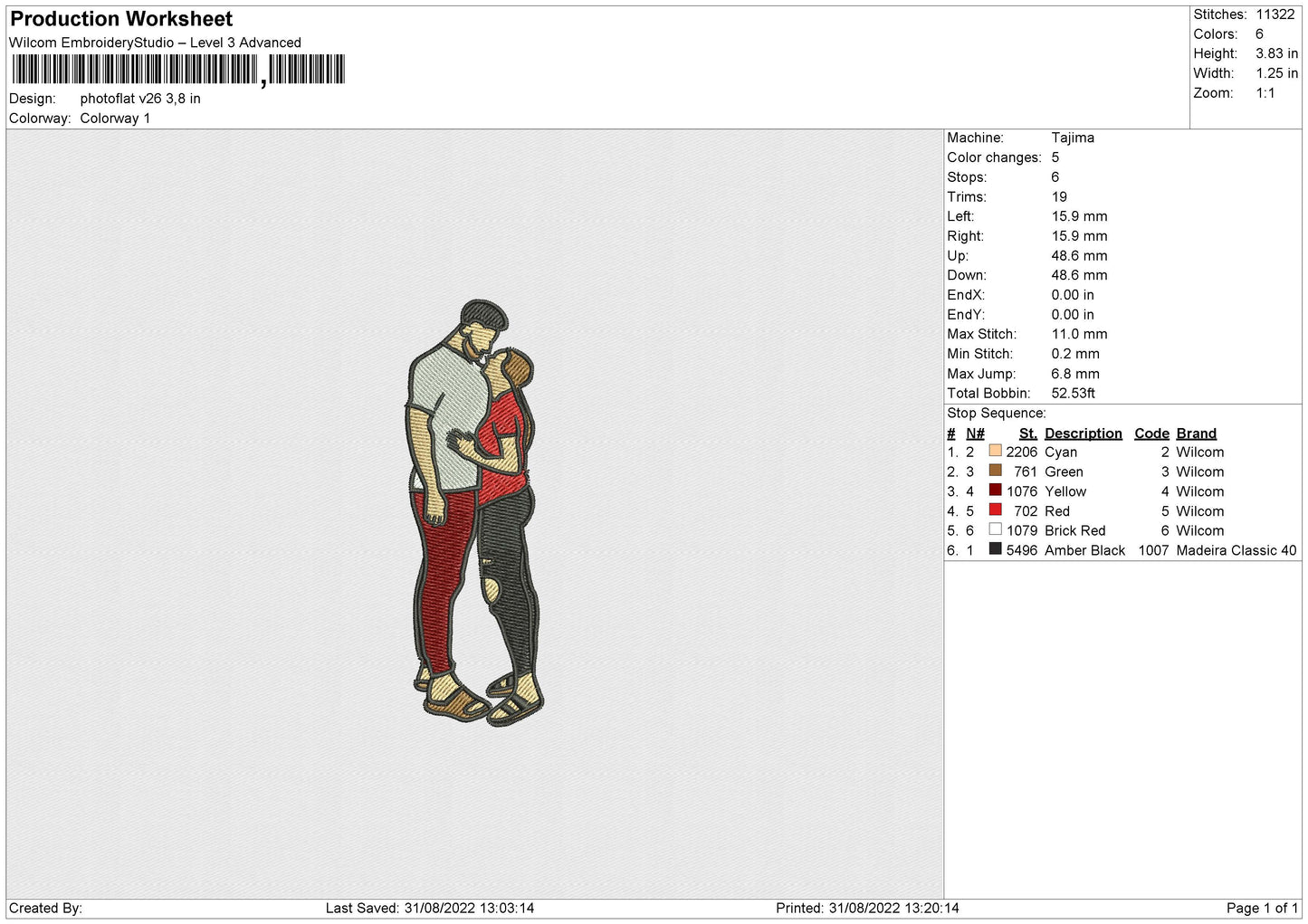 Photoflat V26 Embroidery File 5 sizes