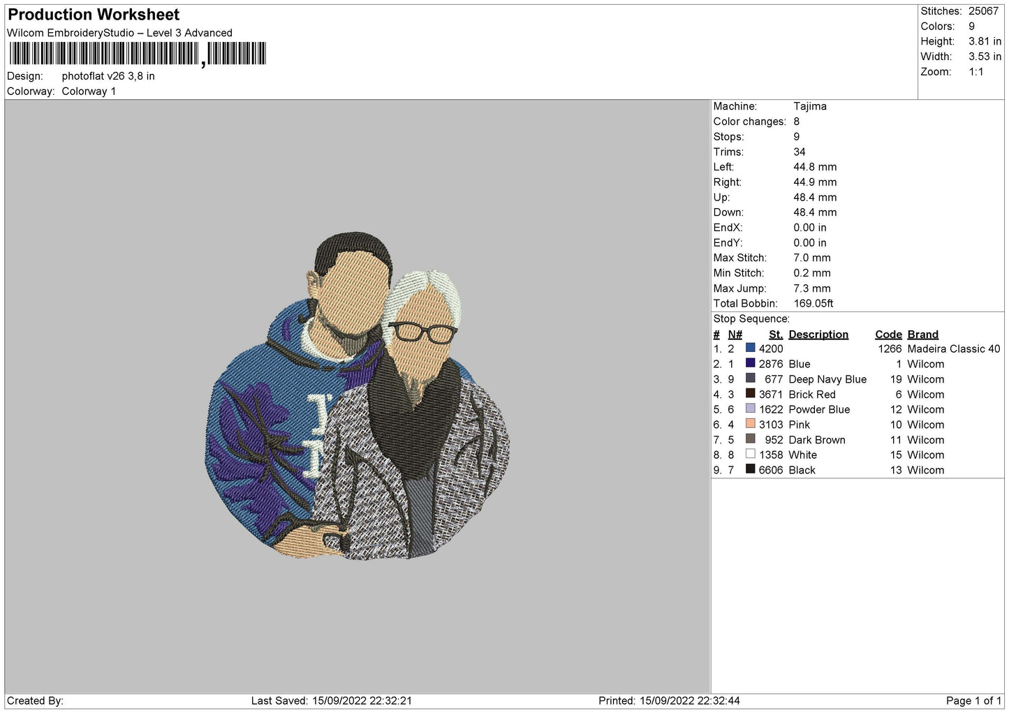 Photoflat V26 02 Embroidery File 5 sizes