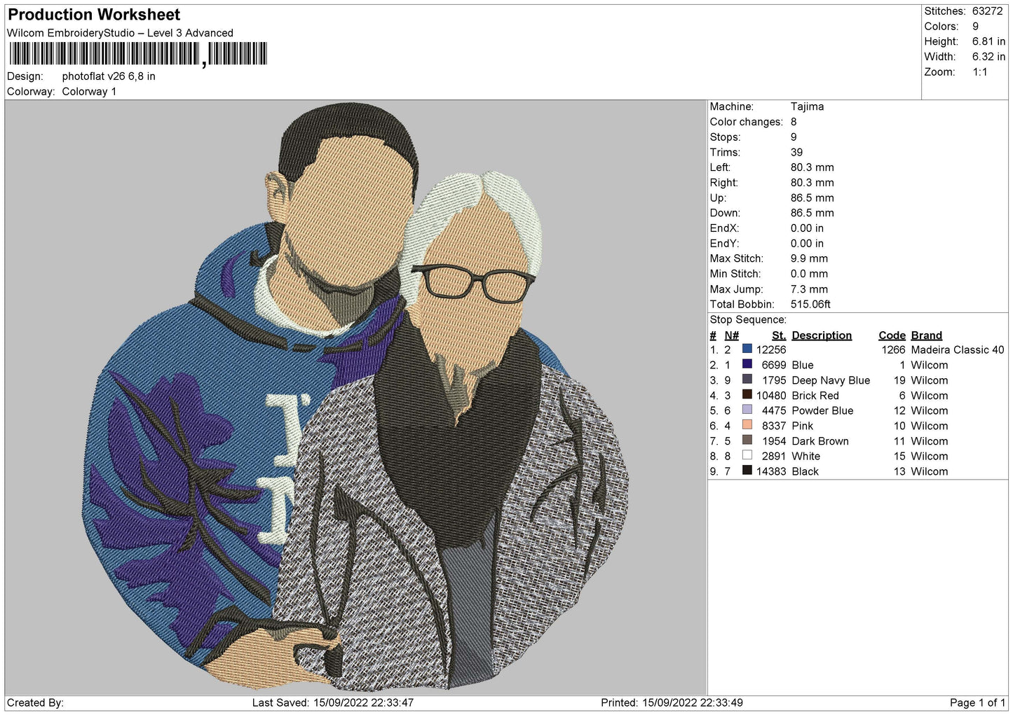 Photoflat V26 02 Embroidery File 5 sizes
