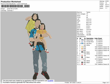 Photo Flat V2 Embroidery File 4 Size