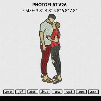 Photoflat V26 Embroidery File 5 sizes