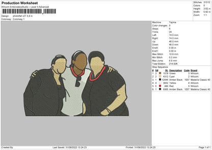 Photoflat V27 Embroidery File 5 sizes