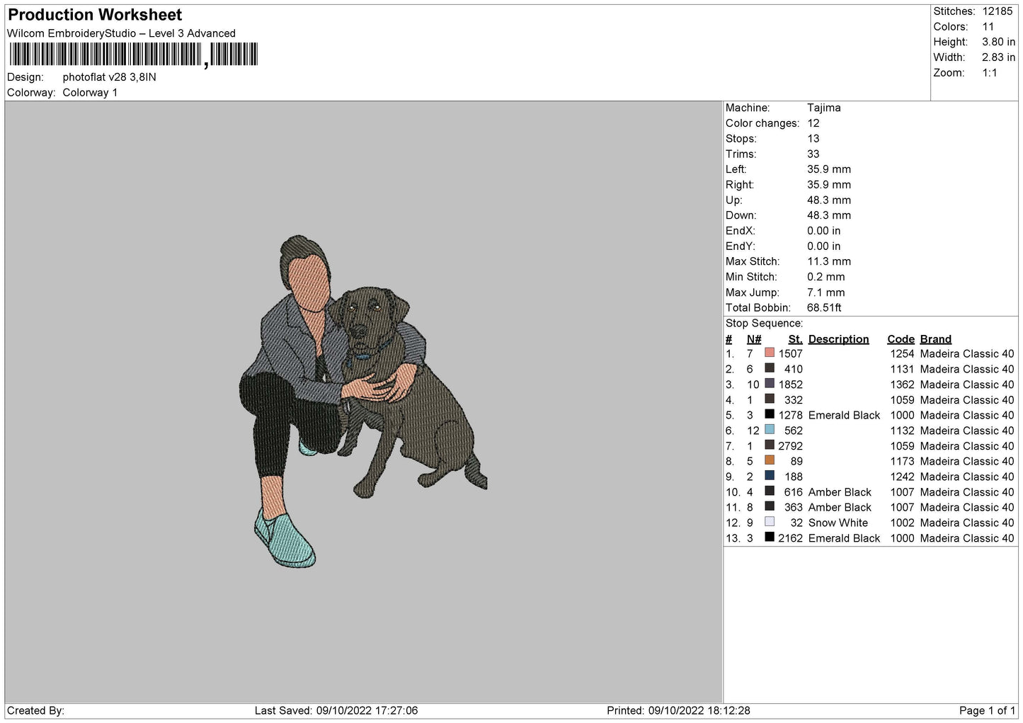 Photoflat V28 Embroidery File 6 sizes