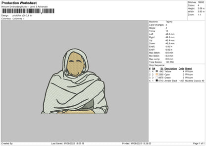 Photoflat V28 Embroidery File 5 sizes