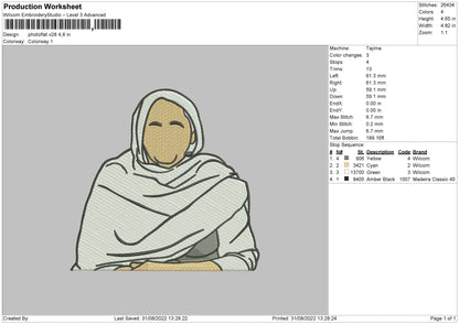 Photoflat V28 Embroidery File 5 sizes