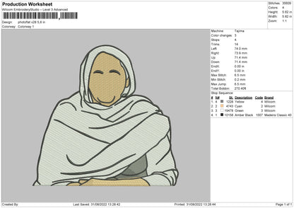 Photoflat V28 Embroidery File 5 sizes