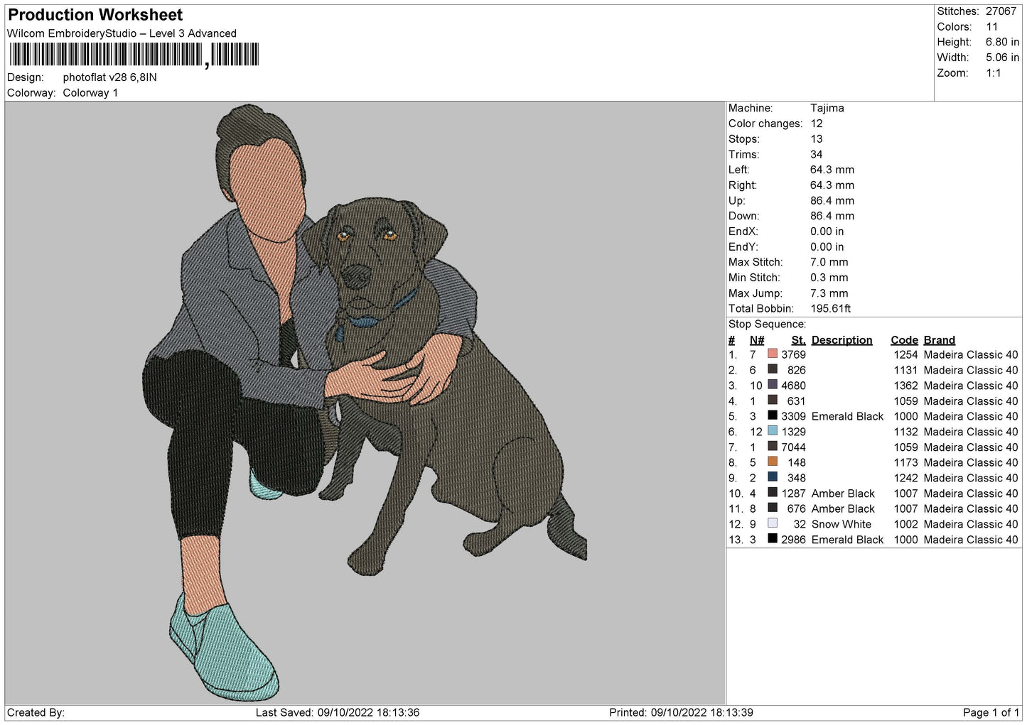 Photoflat V28 Embroidery File 6 sizes