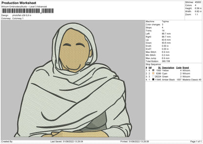 Photoflat V28 Embroidery File 5 sizes