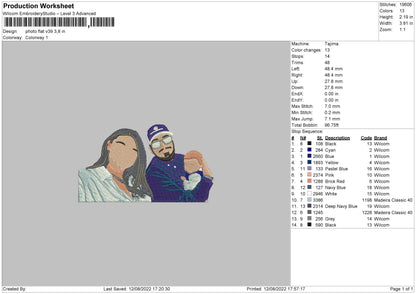 Photoflat V39 Embroidery File 4 sizes