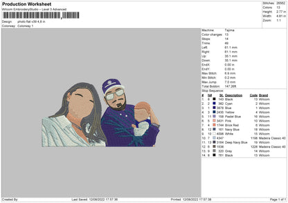 Photoflat V39 Embroidery File 4 sizes