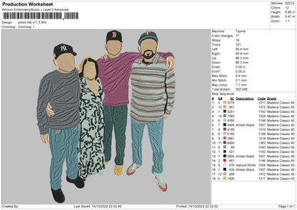 Photoflat V71 Embroidery File 6 sizes