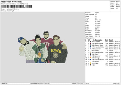 Photoflat V76 Embroidery File 6 sizes