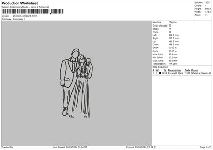 Photoline 2503 Embroidery File 6 sizes