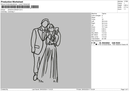 Photoline 2503 Embroidery File 6 sizes