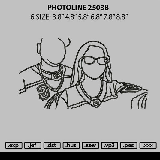 Photoline 2503b Embroidery File 6 sizes