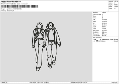 Photoline 0102 Embroidery File 6 sizes