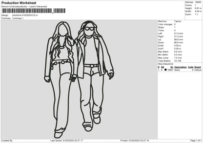 Photoline 0102 Embroidery File 6 sizes