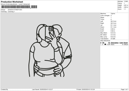 Photoline 0105 Embroidery File 6 sizes