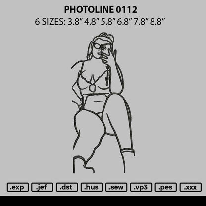 Photoline 0112 Embroidery File 6 sizes