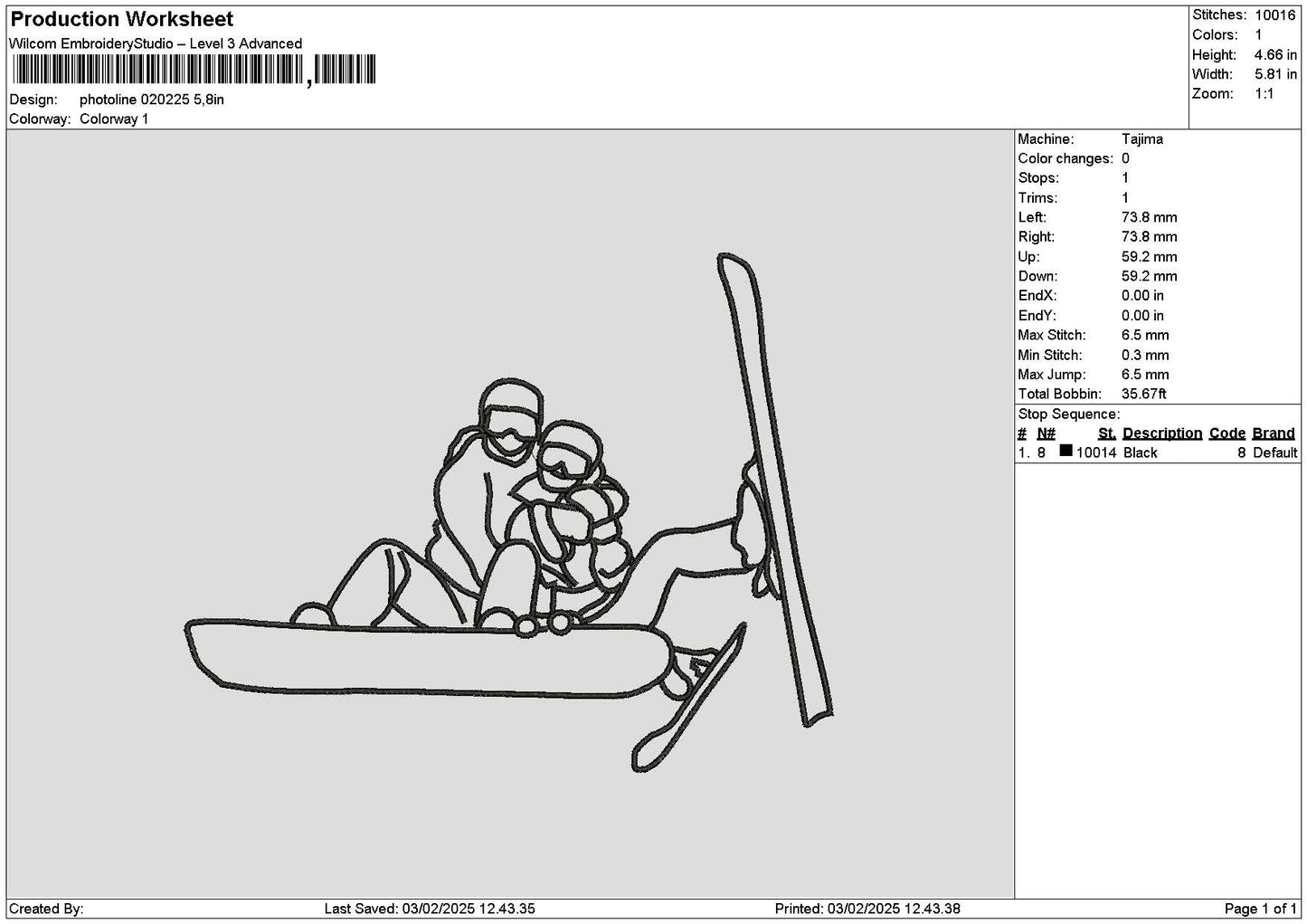 Photoline 0202 Embroidery File 6 sizes