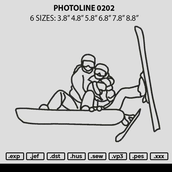 Photoline 0202 Embroidery File 6 sizes