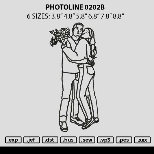 Photoline 0202b Embroidery File 6 sizes