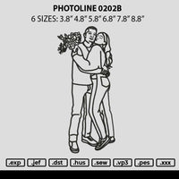 Photoline 0202b Embroidery File 6 sizes