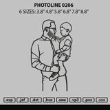 Photoline 0206 Embroidery File 6 sizes