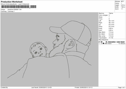 Photoline 0206 Embroidery Machine Design File 6 sizes