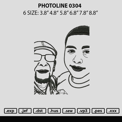 Photoembro 0304 Embroidery File 6 sizes
