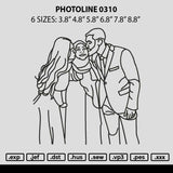 Photoline 0310 Embroidery File 6 sizes