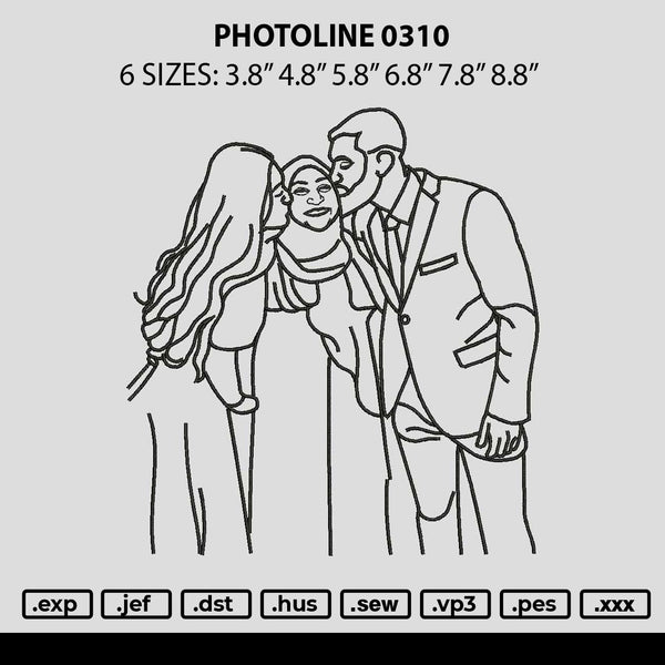 Photoline 0310 Embroidery File 6 sizes